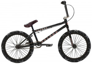 Bicicletă BMX Freestyle Colony Emerge 20" 2021 - Gloss Black/Grey Camo Tyres