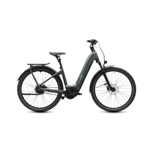Bicicleta Electrica Cube Kathmandu, Hybrid Deluxe PRO 800 Easy Entry, Blackforest Chrome 2027 - 28"