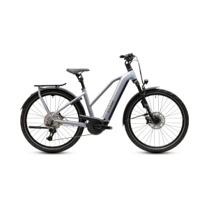 Bicicleta Electrica Cube Kathmandu, Hybrid EXC 800 Trapeze, Slategrey Chrome 2027 - 28"