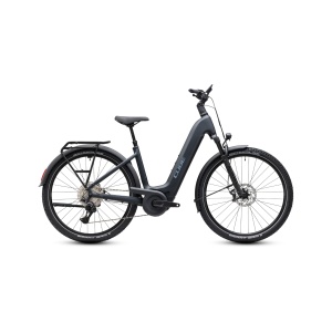 Bicicleta Electrica Cube Nuride Hybrid, EXC 800 Easy Entry, Coal Chrome 2027 - 28"