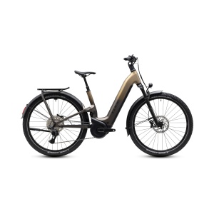 Bicicleta Electrica Cube Nuride Hybrid, ONE11 HPC SLX 800 Easy Entry, Goldenbrown Black 2027 - 28"
