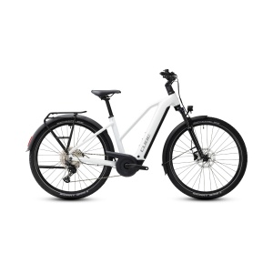 Bicicleta Electrica Cube Nuride Hybrid Performance 720, Trapeze, Metallicwhite Grey 2027 - 28"