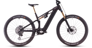 Bicicletă Electrică CUBE, Stereo HYBRID ONE44 HPC SLT, LiquidLava, BLACK 2025 - 29"