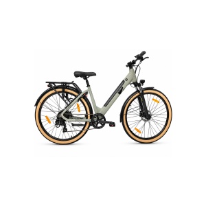 Bicicleta Electrica Devron 28200, Gri Deschis – 28"