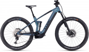 Bicicleta Electrica E-BIKE CUBE STEREO HYBRID 140 HPC ABS 750 SMARAGDGREY BLUE 2023 - roti 29 Inch