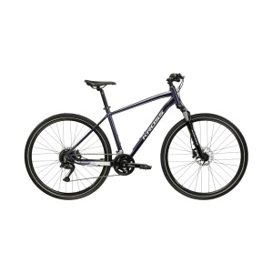 Bicicleta Kross Evado 5.0 navy blue/silver glossy