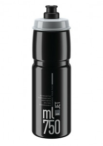Bidon Elite Jet 750ml, black/grey