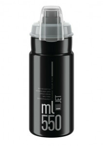 Bidon Elite Jet Plus 550ML, negru/gri