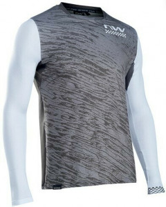 Bluza Northwave Bomb, maneca lunga, verde padure/gri