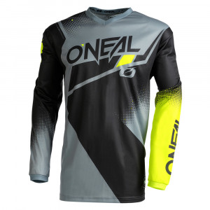 Bluza O'Neal Element Jersey Racewear black/gray/neon yellow