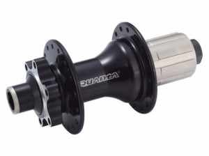 Butuc spate Quanta M4ZR, alu, 36H, ax M12x142mm, 4 rulmenti, caseta XD, frana disc (6suruburi) negru