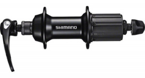 Butuc spate Shimano FH-RS400 10/11 viteze 36h Old:130mm Ax 141 mm QR:163mm Negru