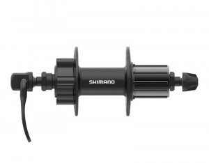 Butuc spate Shimano tourney FH-TX506, 32H, 8/9/10V, Old 135mm, negru