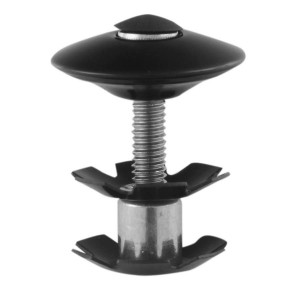 Capac si floare cuvete headset 1.1/8" M-Wave negru anodizat