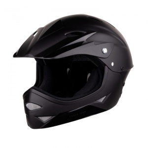 Casca Force Downhill Junior, negru mat S/M