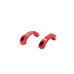 Cleme frontale pentru pipa Funn Equalizer 31.8mm, cu rise/ridicare 0 &10mm, rosii, AM