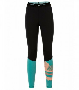 Colanti dama Vaude Monviso Black cu lana Merino