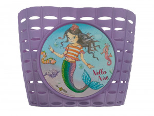Cos Kinderkorb Bike Fashion Nella Nixe PURPLE, MERMAID MOTIVE