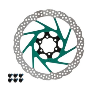 Disc frana eWheel V2 180mm, 6 gauri, Verde