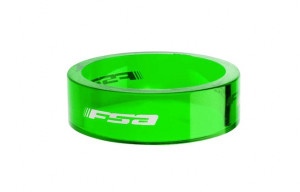 Distantiere furca FSA Polycarbonat 1 1/8" 10mm 10buc Verde