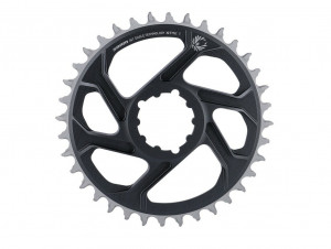 Foaie angrenaj Sram X-Sync 2 Eagle montare directa 36T, gri, aluminiu, 6mm offset