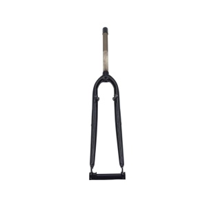 Furca fixa 28" Trekking, otel, 1", con 25.4, cu filet, 240/130mm, frana V-brake, neagra, OEM