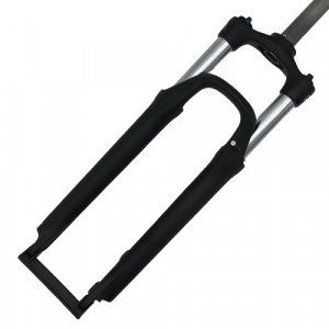 Furca SR Suntour 27.5" LO DS, cursa 100mm, Lockout pe coroana, negru mat