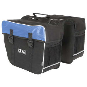 Geanta portbagaj 2 piese M-Wave Amsterdam double negru/albastru