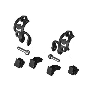 Handlebar clamp Shiftmix 1+2 set, for Shimano I-Spec I+II, black (PU = 1x left, 1x right)