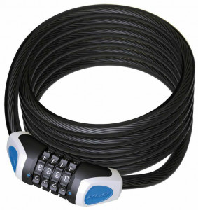 Lacat spiral cu cifru XLC RonaldBiggs 10mm/1850mm
