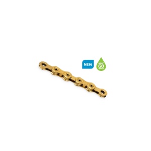 Lant KMC X12 Ti-N Gold 12 viteze 126 Zale ceruit