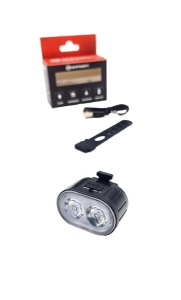 Lumina fata / Far, BRIVIGA (Eastpower) EBL-3714, LED (2x Samsung LH351B), 200 lumeni, 4 moduri, aluminiu / plastic, incarcare USB type C, negru, AM