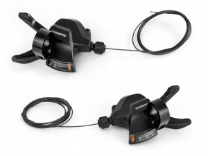 Manete de schimbator Shimano SL-M315 3x7v cu cabluri si camasi