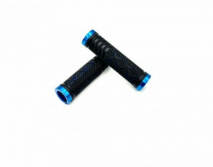 Mansoane Propalm HY-406EP, 128mm, cu lock-on aluminiu albastre, negre/albastre, AM