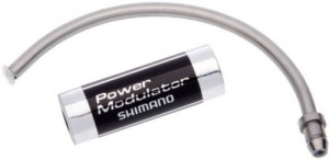 Modulator de putere Shimano + ghidaj cablu 90D V-Brake argintiu