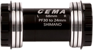Monobloc CEMA PF30 Interlock, Shimano, Ceramic, 24 mm, Negru