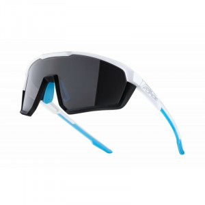 Ochelari Force Apex alb/gri, lentila negru contrast