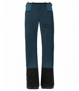 Pantaloni Ski Tura Softshell Vaude Monviso Dark Sea