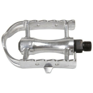 Pedale alu, corp turnat 96x62mm, argintii, OEM