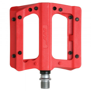 Pedale plastic cu rulmenti cuie detasabile HT-PA 12A rosii