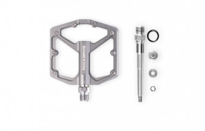 Paire De Pédales Vélo Ville Résine Monobloc Noir - Fixation 9/16 Pouce, Accessoire