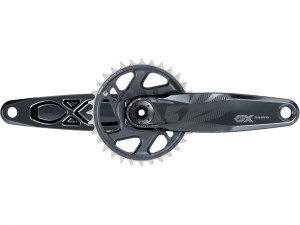 Pedalier SRAM GX Eagle DUB 12-fach, 165mm, 32T DM, lunargrau Kettenlinie: 55mm
