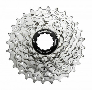 Pinioane Sunrace CSR91 9BQ, pe caseta, 12-25T, 9 vit, nickel, AM