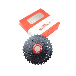 Pinioane Sunrace CSRX0 TAU, pe caseta, 11-32T, 10 vit, negre/rosu, AM