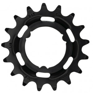Pinion pentru eBike KMC pentru Shimano 1/2" X 1/8", 17 T, negru