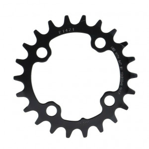 Placa pedalier Sram MTB 2x10 no pin, 64 BCD, otel, 22T, negru mat