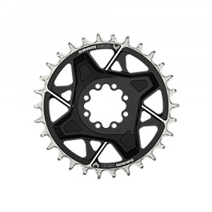 Placa pedalier Sram T-type,12s.,X0 Eagle, D1 30 TEETH, ALUM., DM 3MM OFFSET, BLACK