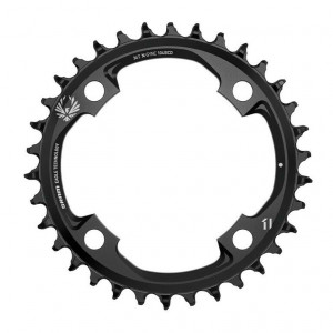 Placa pedalier Sram X-Sync Eagle 12V, 38T, negru, aluminiu, 104mm