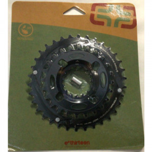 Placi pedalier E-Thirteen 24-34T, negru (CR2UNA-107)