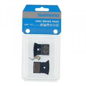 Placute de frana Shimano L04C, metal, cu aripioare de racire, cu arc, 1 pereche, ambalat ind.